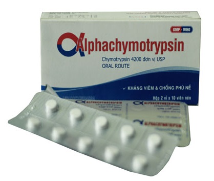 de nghi thanh toan bhyt thuoc chua alphachymotrypsin dung duong uong ngam duoi luoi