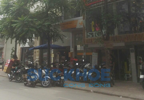 lấn chiếm lòng đường ở trung phụng