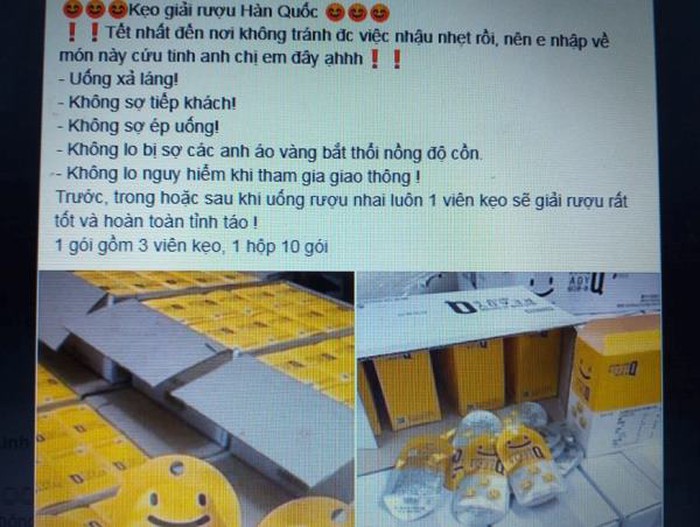 Bộ Y tế cảnh báo về loại thuốc giải rượu 'thổi bay' nồng độ cồn thần tốc được rao bán trên mạng Bộ Y tế cảnh báo về loại thuốc giải rượu 'thổi bay' nồng độ cồn thần tốc được rao bán trên mạng