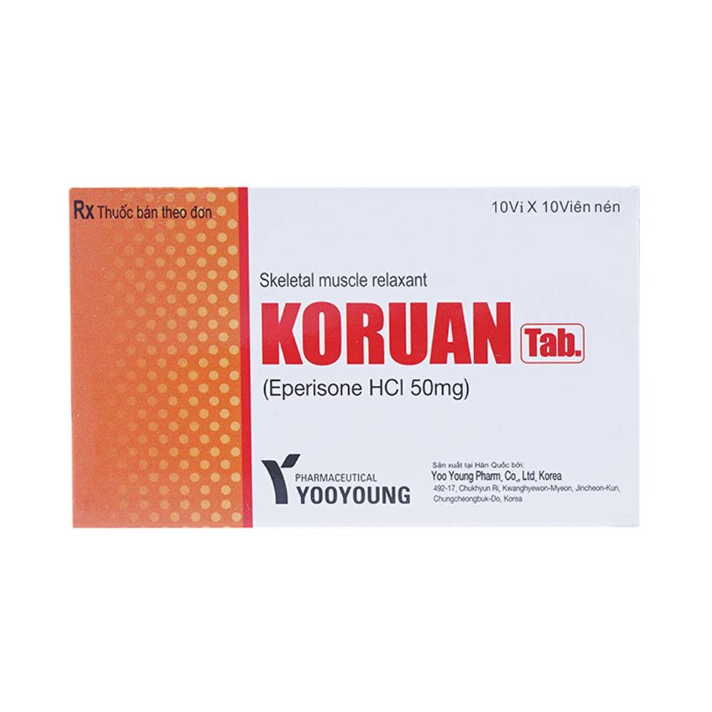 Những điều cần lưu ý khi uống thuốc Koruan trong điều trị giãn cơ