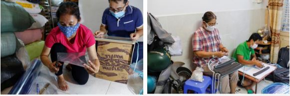 Tấm lòng vàng của nữ tiểu thương tự sản xuất hơn 1000 mặt nạ ngăn dịch tặng bác sĩ chống COVID-19