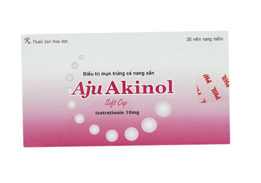 Thuốc Ajuakinol điều trị mụn trứng cá, cần lưu ý đề phòng tai biến