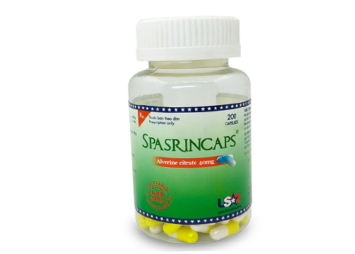 Thuốc Spasrincaps có thành phần Alverin citrate để trị đường tiêu hóa, cần chú ý những điều sau
