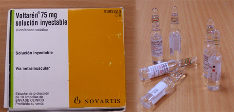 Thuốc tiêm Voltarén® 75 mg/3 ml tiêm.