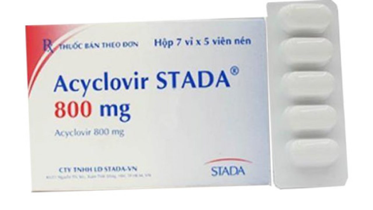 Thông tin về thuốc Acyclovir Stada 800mg Thuốc kháng virut Acyclovir: Hướng dẫn sử dụng và tác dụng phụ bạn cần biết