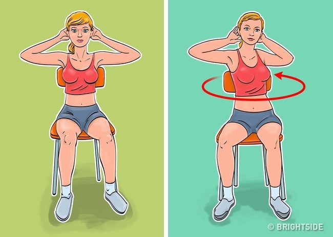 Chỉ cần ngồi yên một chỗ cũng sở hữu ngay bụng phẳng eo thon nhờ bí quyết đơn giản