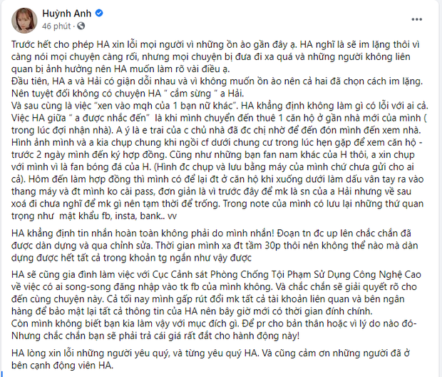 Bạn thân Huỳnh Anh tố Quang Hải bạc bẽo, lăng nhăng