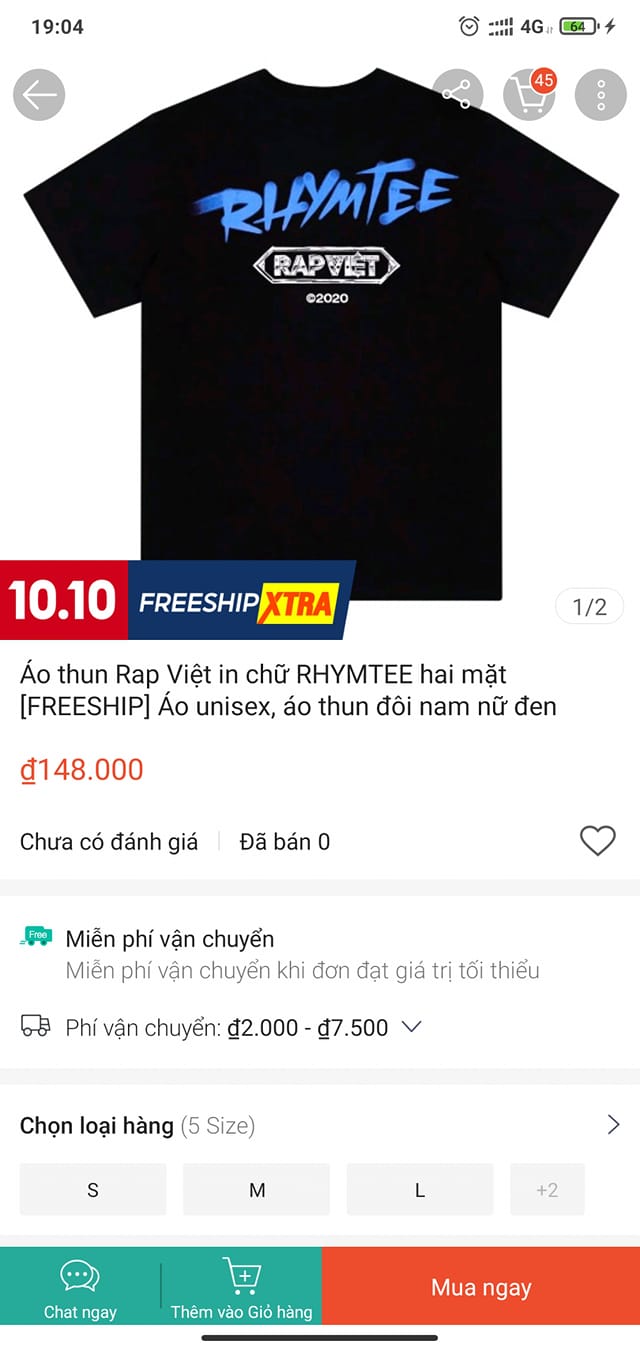 Các sản phẩm áo, mũ của Rap Việt có giá cao, bị fake nhiều