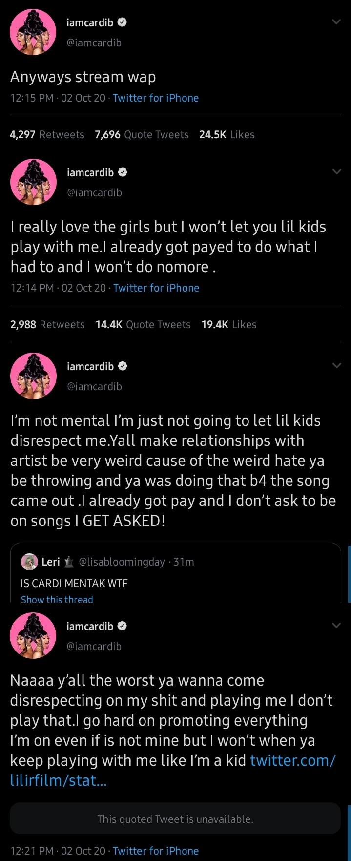 Cardi B gây war để pr Bet you wanna kết hợp với BLACKPINK