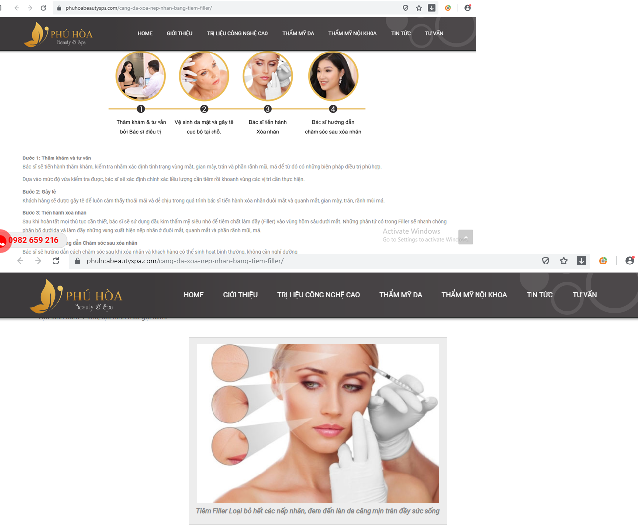 Ngang nhiên quảng cáo, tư vấn dịch vụ không phép: Phú Hòa Beauty Spa có bất chấp pháp luật