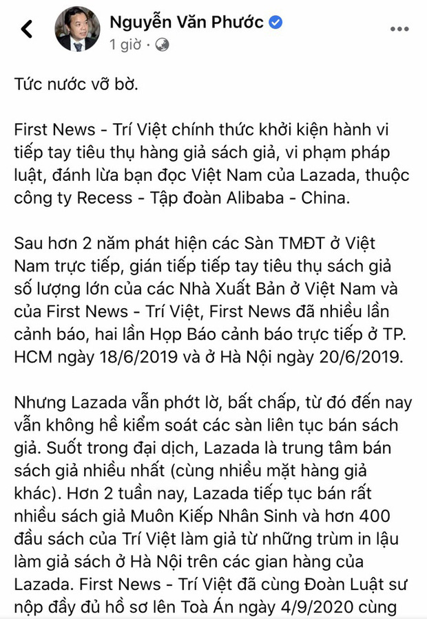 First News khởi kiện Lazada