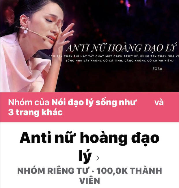 Group antifan của Hương Giang vượt 100 nghìn thành viên