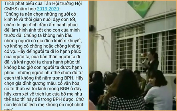 Phát ngôn mang tính chất kỳ thị của nữ giáo viên. Phát ngôn mang tính chất kỳ thị của nữ giáo viên.
