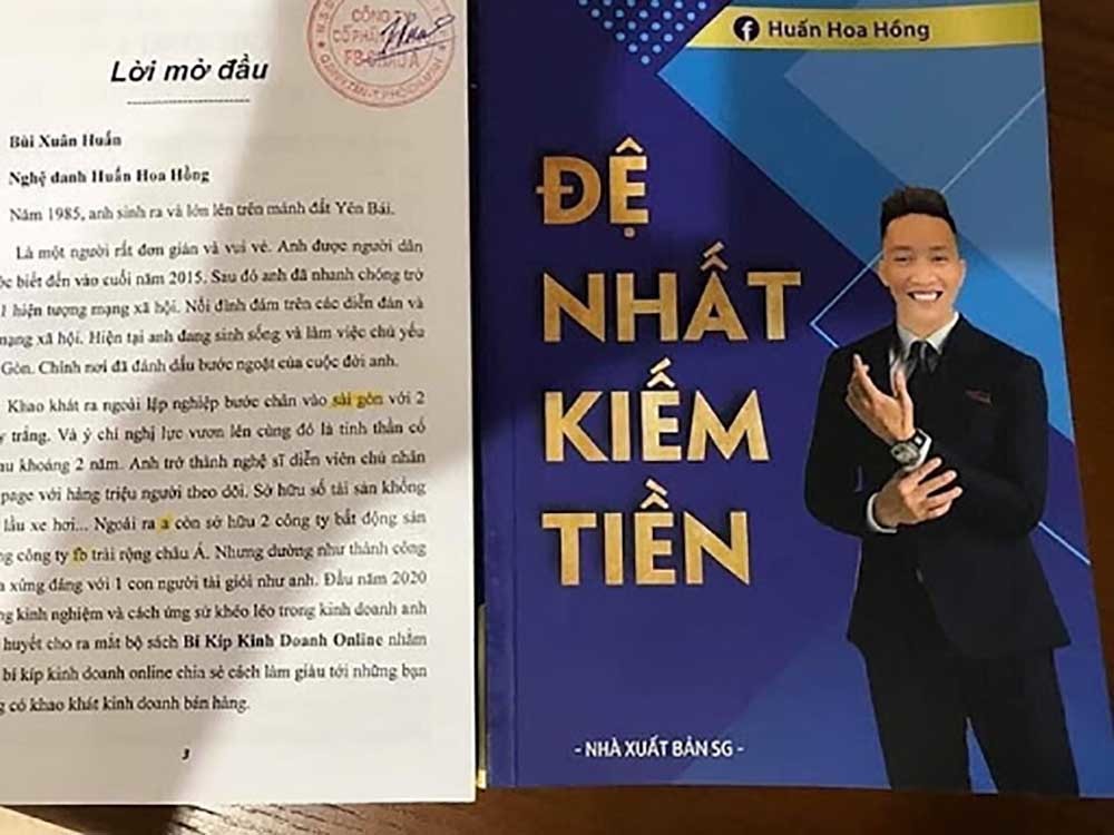 Huấn Hoa Hồng khai gì về 2 cuốn sách bán chui
