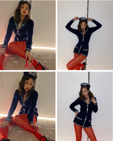 Jennie Blackpink hóa nàng thủy thủ nóng bỏng ngày Halloween