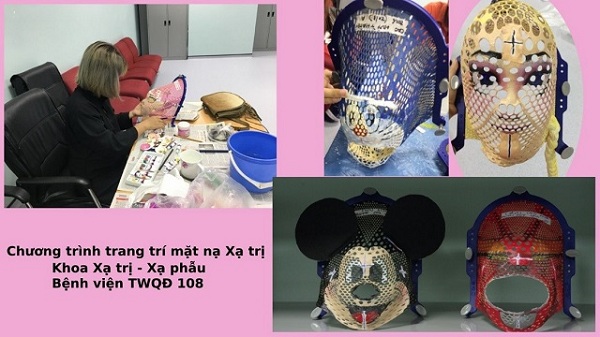 Bệnh viện 108 sáng tạo chiếc mặt nạ giúp bệnh nhi ung thư vượt qua nỗi sợ hãi