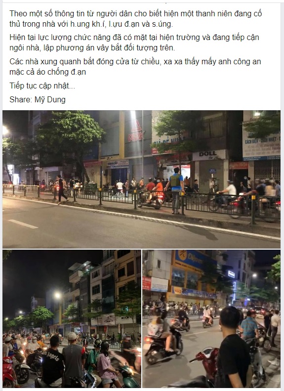 Nam thanh niên cố thủ trong nhà với hung khí, lựu đạn, súng