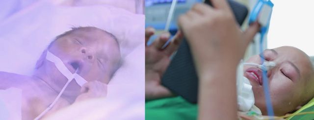 Trào nước mắt giây phút người mẹ ung thư giai đoạn cuối được gặp con