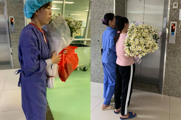 Xúc động cảnh bà mẹ trải hoa cúc trắng đón thi thể con trai 19 tuổi trở về sau khi hiến tạng