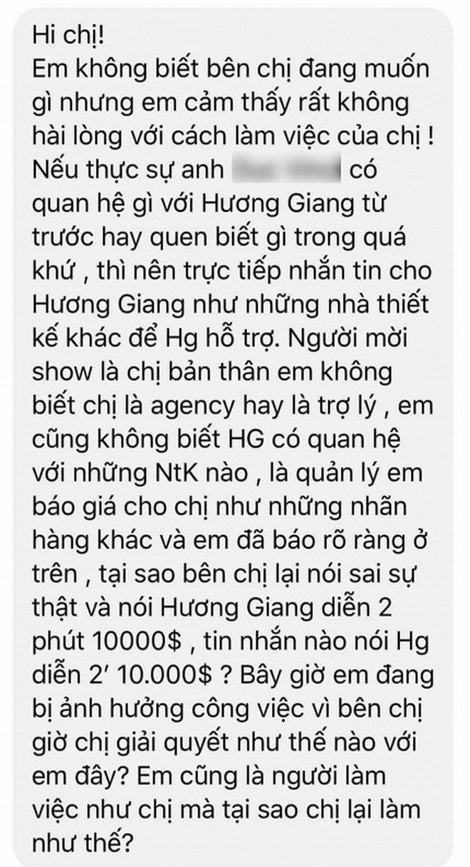 Quản lý vô tình hé lộ mức cát xê khủng của Hương Giang?