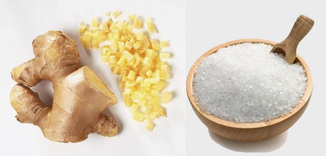 Muối và gừng chữa viêm khớp cổ tay hiệu quả