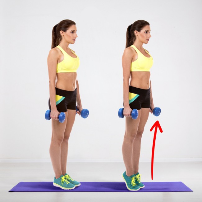 Động tác Calf raises