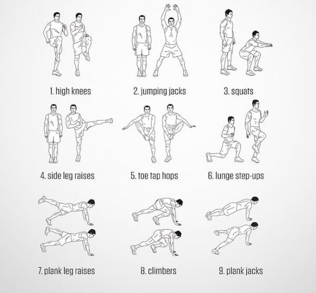Mỗi chuỗi tập luyện nâng cao giảm mỡ hông 
