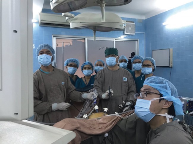 Bệnh nhân được thực hiện kỹ thuật 