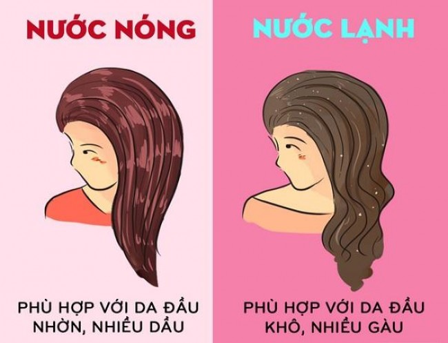 Nhiệt độ không thích hợp cũng khiến sợi tóc bị hư tổn