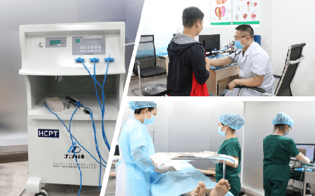 Bác sĩ chỉ định lấy 100ml máu kết hợp 100ml oxy xanh theo tỷ lệ 1:1, cho dung dịch truyền ngược lại vào cơ thể người bệnh Bác sĩ chỉ định lấy 100ml máu kết hợp 100ml oxy xanh theo tỷ lệ 1:1, cho dung dịch truyền ngược lại vào cơ thể người bệnh