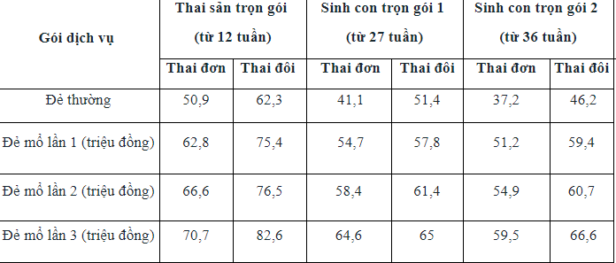 Top 5 bệnh viện có dịch vụ sinh đẻ tốt nhất tại Hà Nội