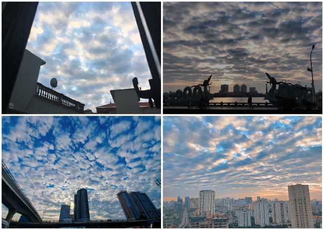 Tổng hợp hình ảnh bầu trời Hà Nội nhiều mây 