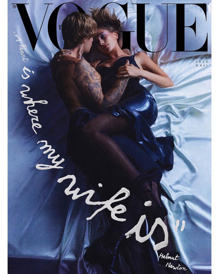 Vợ chồng Justin và Hailey Bieber xuất hiện trên Vogue Italia