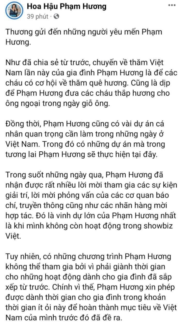 phạm hương về nước