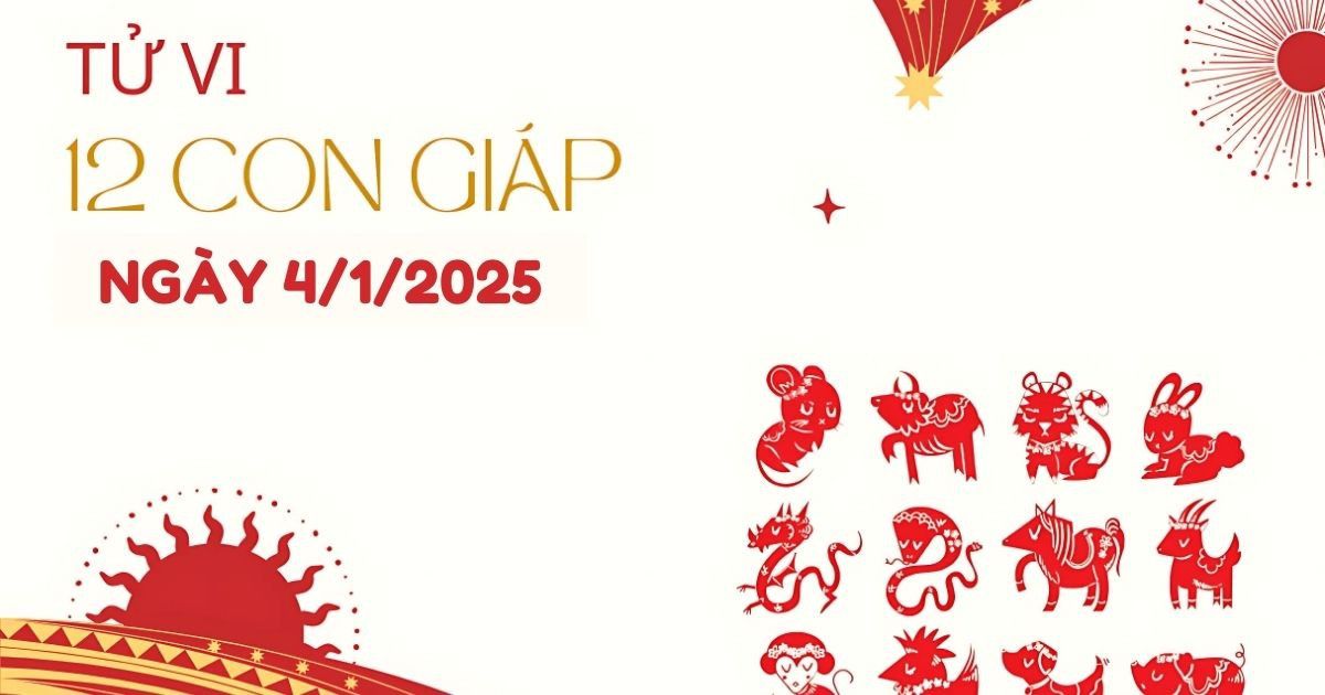 Tử vi 12 con giáp hôm nay 4/1/2025 Tỵ phiền toái, Mão hưởng lộc trời cho