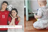 Động thái của cầu thủ Duy Mạnh sau lời than thở ẩn ý của vợ: 'Muốn gục ngã, nhưng cố gắng vì con'