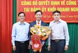 Công bố quyết định của Ban Thường vụ Thành ủy Hà Nội về công tác cán bộ tại Đảng ủy Khối Doanh nghiệp Hà Nội