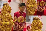 Cô dâu đeo vàng cưới đến "ngạt thở" trong đám cưới: Nhan sắc và câu chuyện thực sự phía sau gây bất ngờ