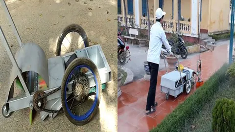 Tự chế máy quét rác siêu đỉnh cho chị em phụ nữ