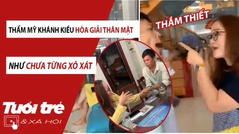 Vụ thẩm mỹ Khánh Kiều: Chủ phòng khám ôm hôn hòa giải như chưa từng xô xát