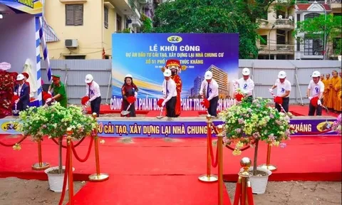 Hà Nội: Khởi công cải tạo, xây dựng lại chung cư cũ 51 Huỳnh Thúc Kháng