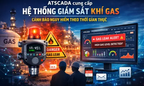ATSCADA cung cấp Hệ thống SCADA giám sát khí gas giúp cảnh báo nguy hiểm theo thời gian thực