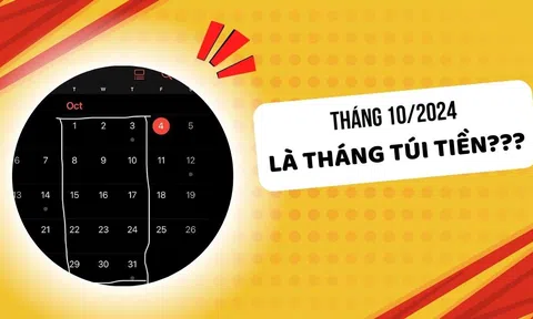 Netizen rần rần chia sẻ “tháng túi tiền 10/2024” 823 năm mới có 1 lần