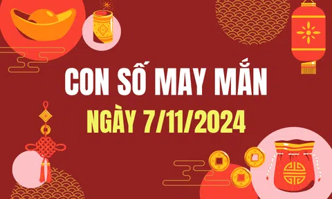 Con số may mắn ngày 7/11/2024 - số tài lộc 12 con giáp - số cát lành hôm nay