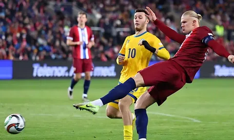 Haaland lập hat-trick, vượt qua Ronaldo về số bàn thắng tại Nations League