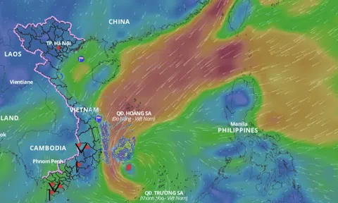 Dự báo mới nhất về vị trí và đường đi của bão số 10 Pabuk