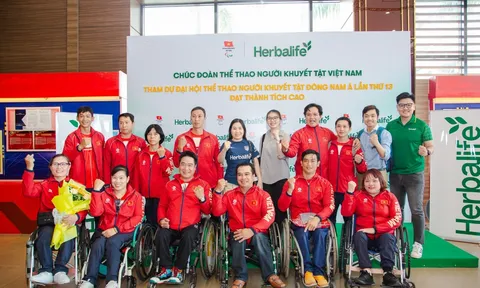 Herbalife Việt Nam đồng hành cùng Ủy Ban Paralympic Việt Nam tổ chức Lễ Xuất Quân của Đoàn Thể Thao Người Khuyết Tật Việt Nam tham dự ASEAN Para Games lần thứ 13 tại Thái Lan