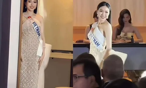 Bán kết Miss International: Kiều Duy diện đầm dây gợi cảm, thái độ giám khảo gây chú ý