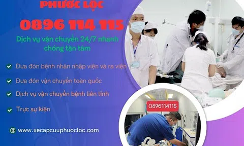 Gọi xe cấp cứu đưa đón tái khám tại trung tâm cấp cứu Phước Lộc, đảm bảo an toàn tiện lợi