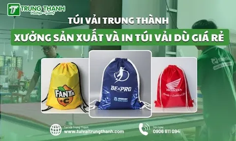 Túi Vải Trung Thành - Xưởng sản xuất và in túi vải dù theo yêu cầu giá rẻ tại TP.HCM